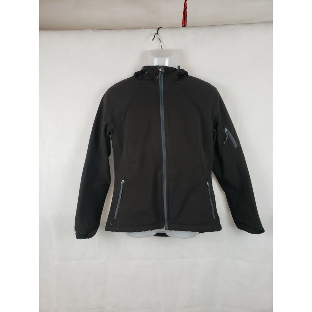 Black Diamond Women's Shell Ski Jacket Black Zip Up Polyester Size M